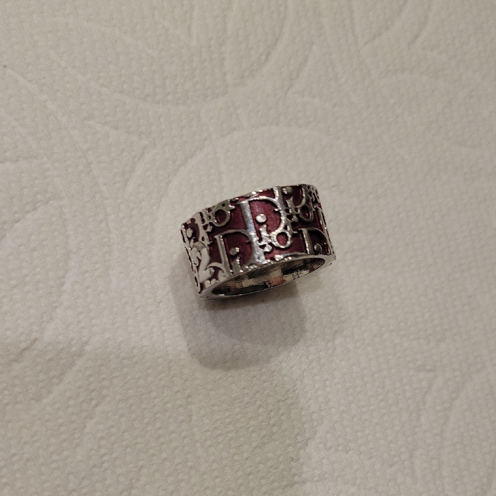 Dior Deep Red Trotter Ring Number 2 Authentic Dior Ring Vintage Dior Ring Size 5